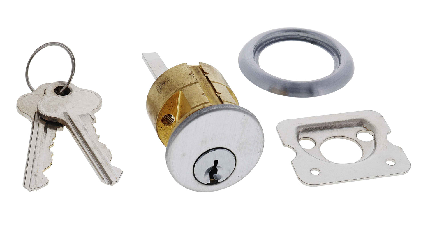 Carbine 201 Cylinder, Non stamped, 6 pin, C4 Keyed Alike KA2, , Satin Chrome