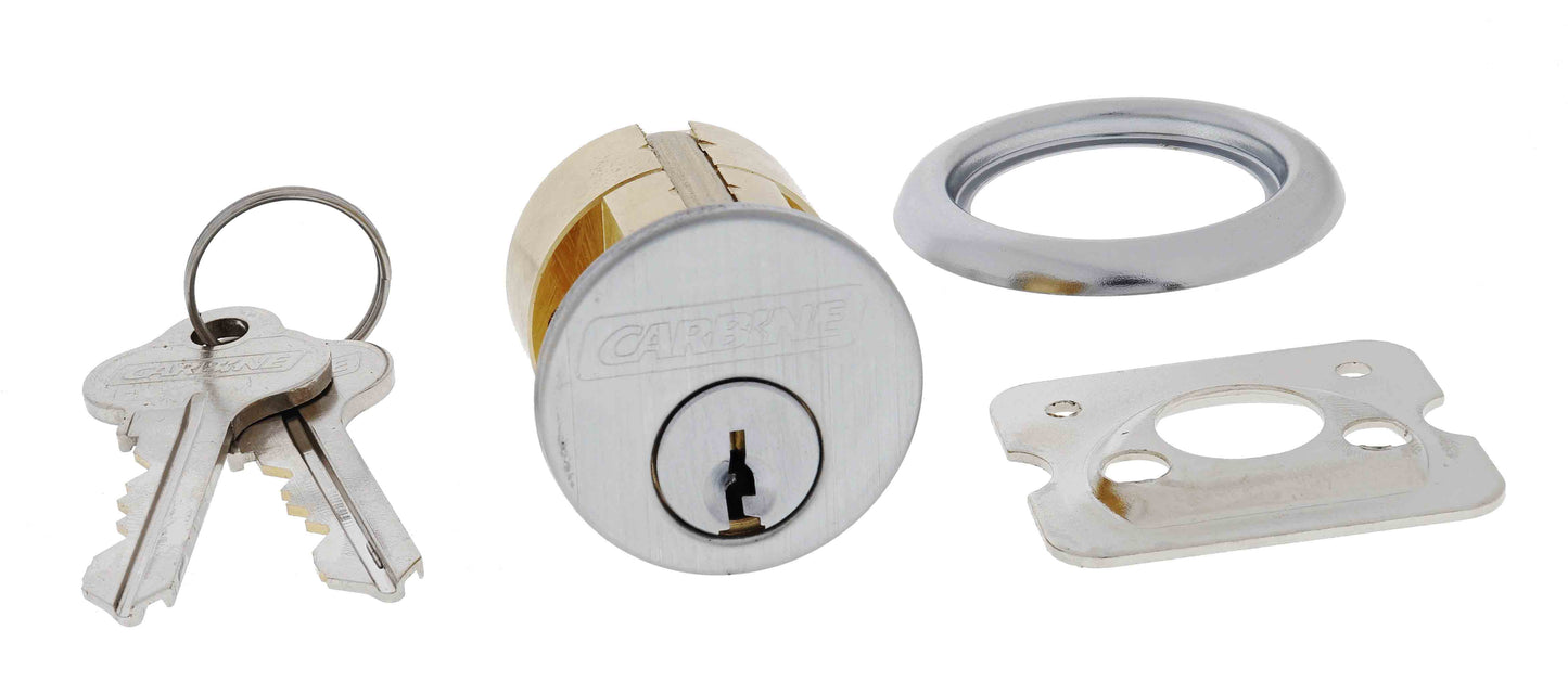 Carbine 201 Cylinder, , 6 pin, C4 Keyed Alike KA3, , Satin Chrome
