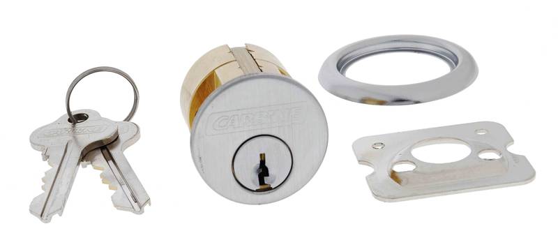 Carbine 201 Cylinder, , 6 pin, C4 Keyed Alike KA3, , Satin Chrome