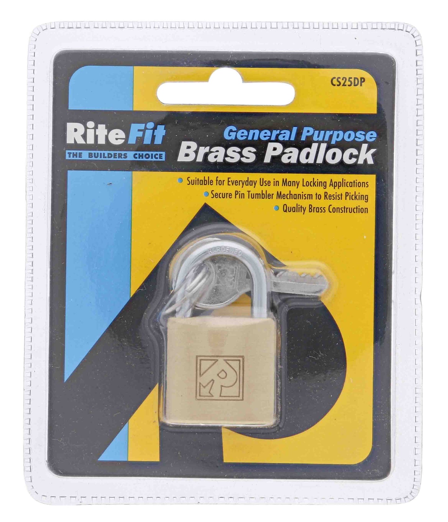 Lenlok CS25 25MM Padlock, 3.95MM x 15MM Shackle, Keyed to Differ , Display Pack