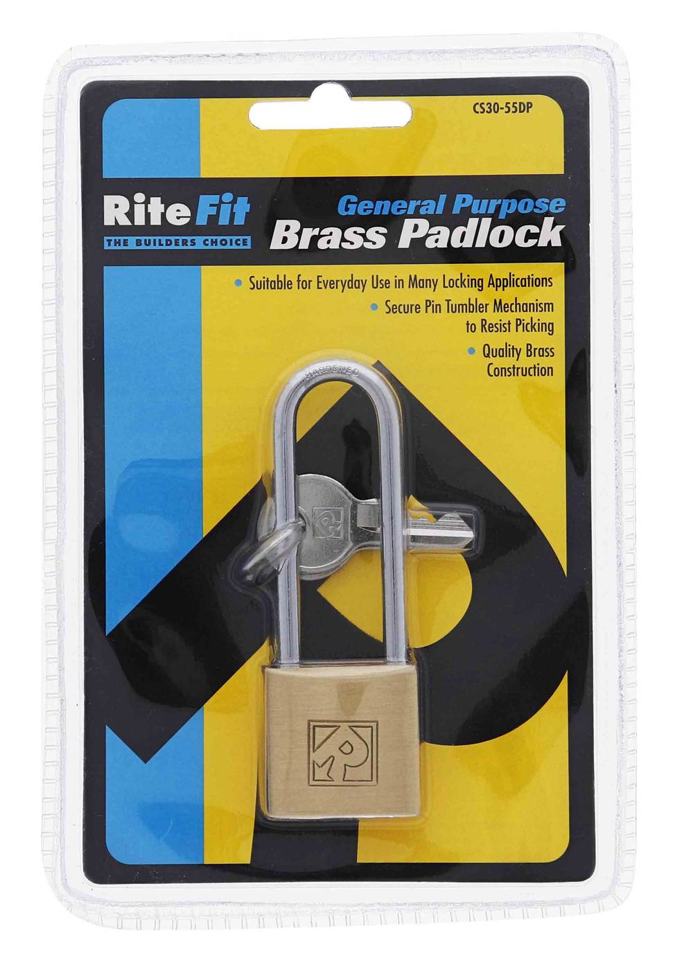 Lenlok CS30 30MM Padlock, 4.75MM x 55MM Shackle, Keyed to Differ , Display Pack