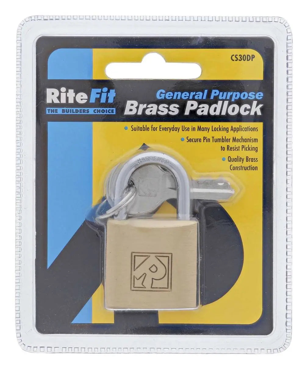 Lenlok CS30 30MM Padlock, 4.75MM x 18MM Shackle, Keyed to Differ , Display Pack