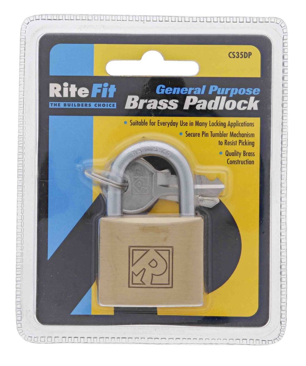 Lenlok CS35 35MM Padlock, 5.7MM x 21MM Shackle, Keyed to Differ , Display Pack