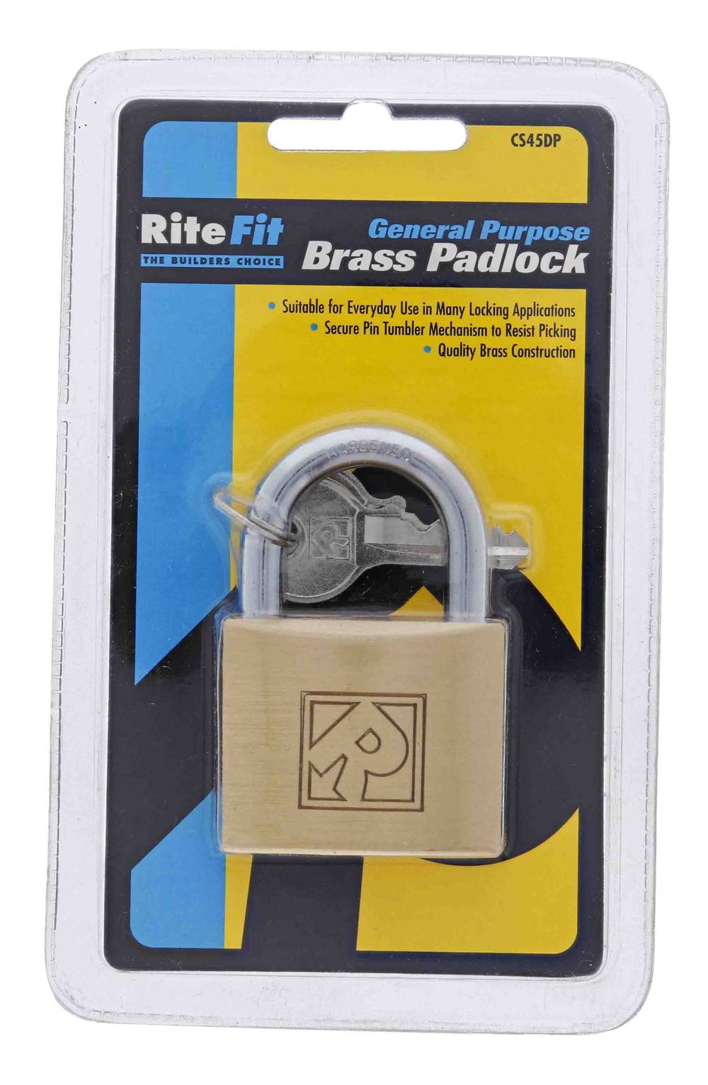Lenlok CS45 45MM Padlock, 7.2MM x 24MM Shackle, Keyed to Differ , Display Pack
