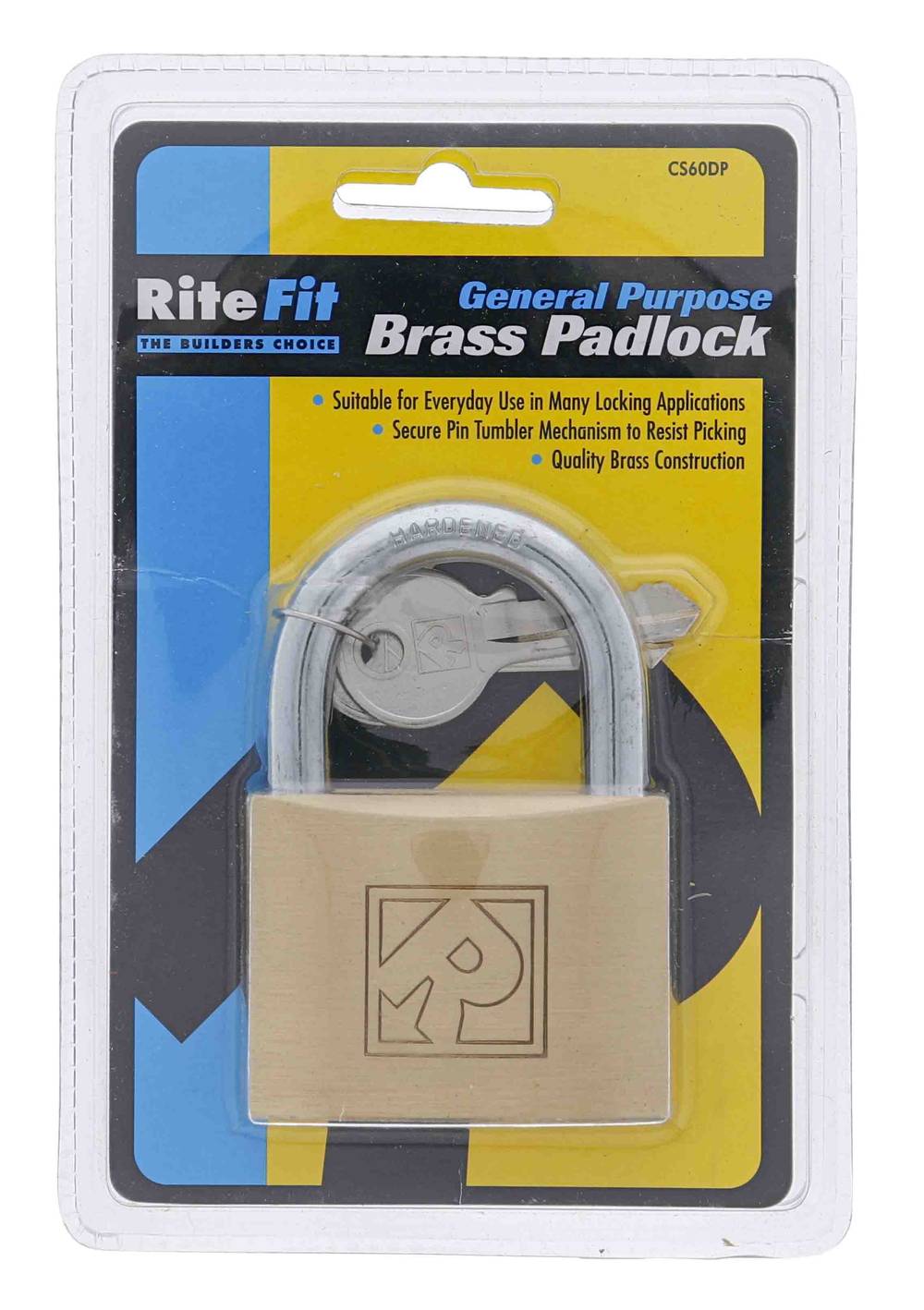 Lenlok CS60 60MM Padlock, 9.61MM x 35MM Shackle, Keyed to Differ , Display Pack