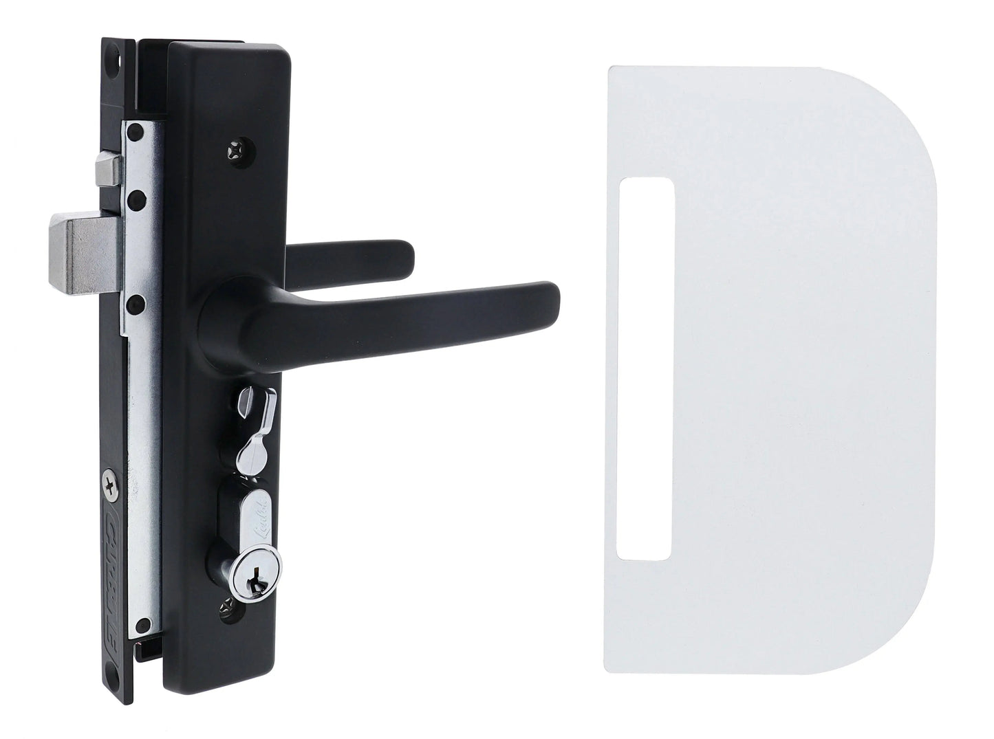 Carbine CSDL Screen Door Lock, Includes cylinder and CSS-1 shield, Black