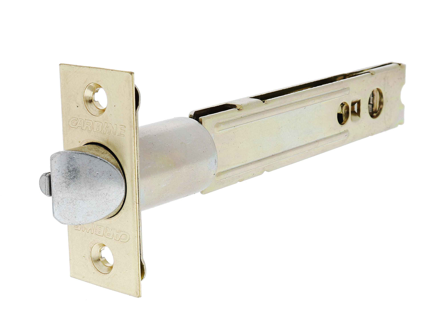 Carbine latch 127mm residential tiebolt polished brass deadlatching