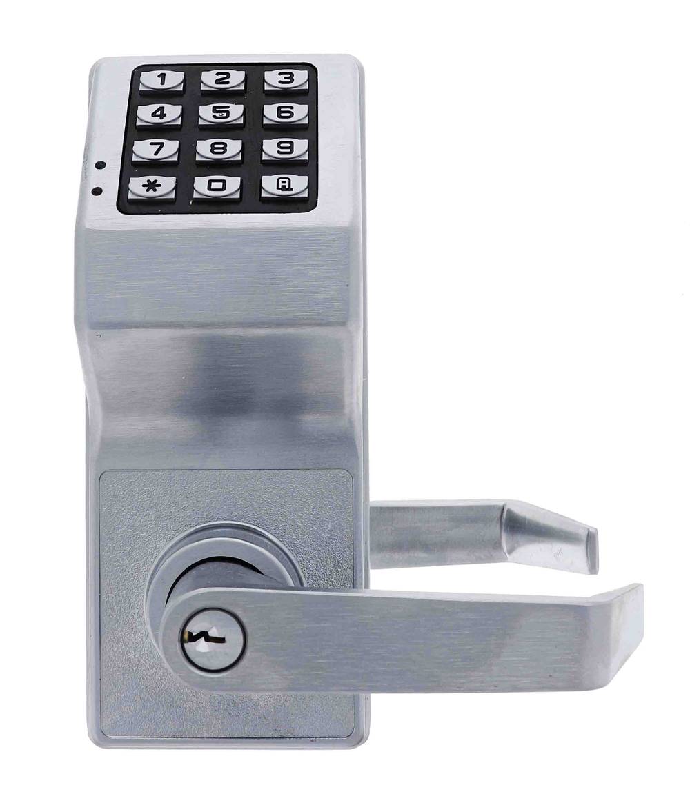 Trilogy DL2700WP-26D Electronic Digital Lock, With batteries, Boxed, Satin Chrome