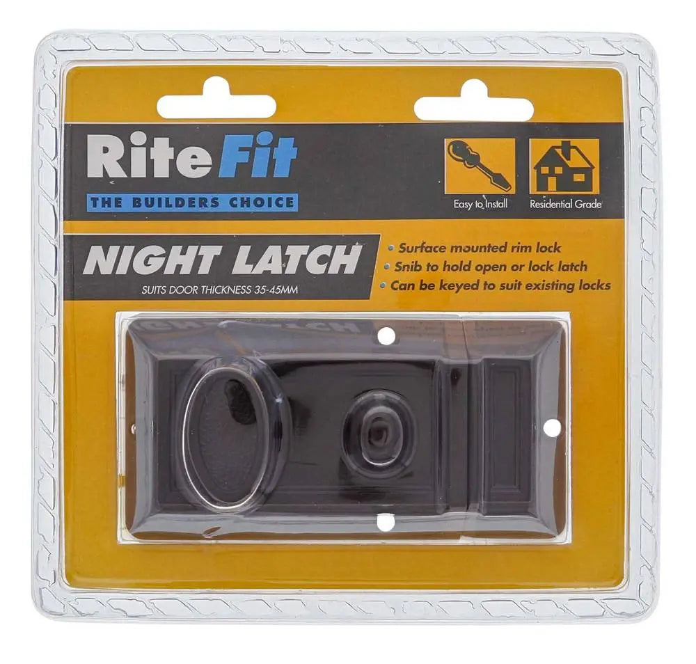 Lenlok ENL Nightlatch, 60mm backset, Keyed to Differ, Display Pack, Brown