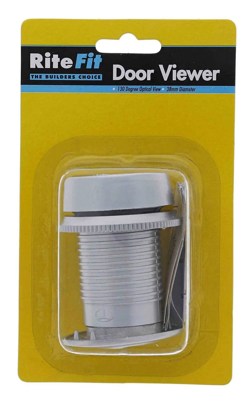Lenlok 130 Degree 32mm Large Door Viewer, Display Pack, Silver