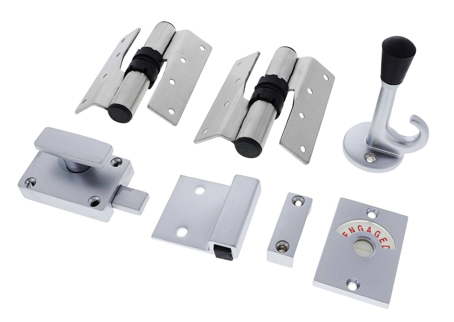 Lenlok HCSFWIGHSSRH Screw Fixed Gravity Hinge Set, Hold Closed, Right hand, Satin Stainless Steel