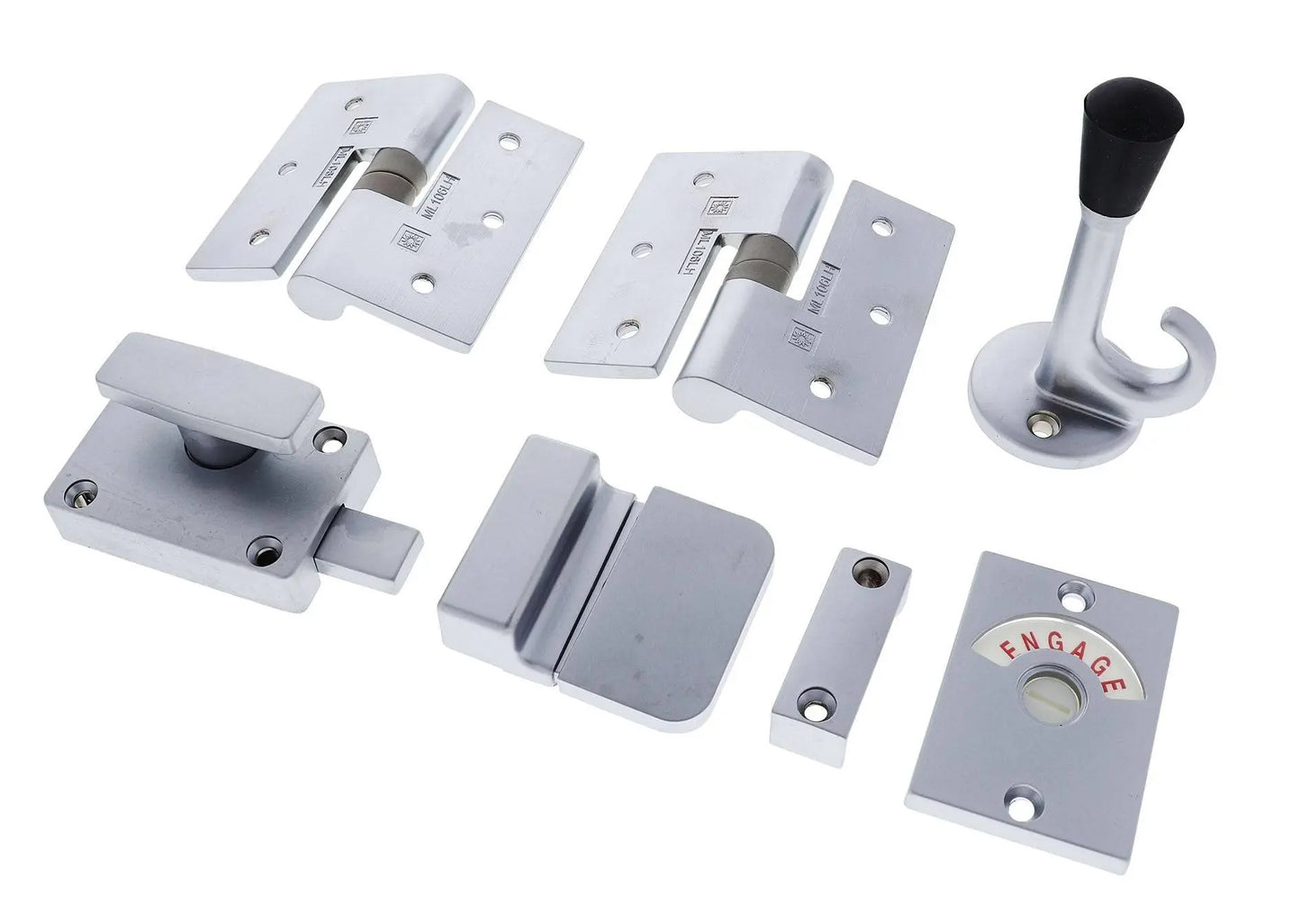 Lenlok HOSFWIGHSCBLH Screw Fixed Gravity Hinge Set, Hold Open, Left hand, Satin Chrome