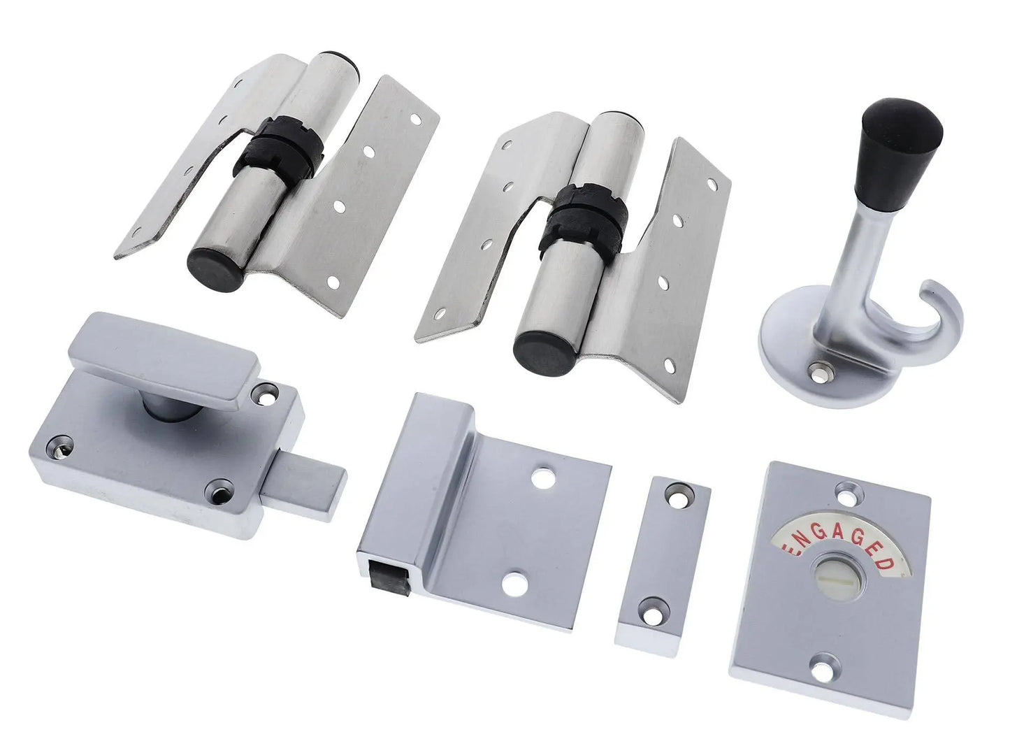 Lenlok HOSFWIGHSSLH Screw Fixed Gravity Hinge Set, Hold Open, Left hand, Satin Stainless Steel