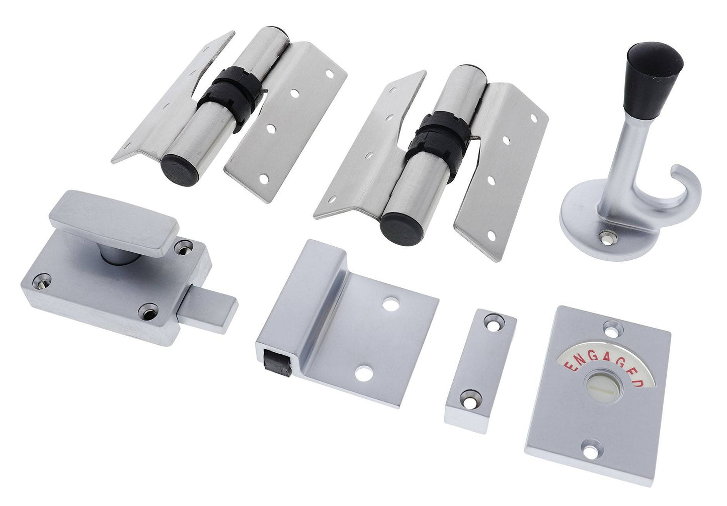 Lenlok HOSFWIGHSSRH Screw Fixed Gravity Hinge Set, Hold Open, Right hand, Satin Stainless Steel