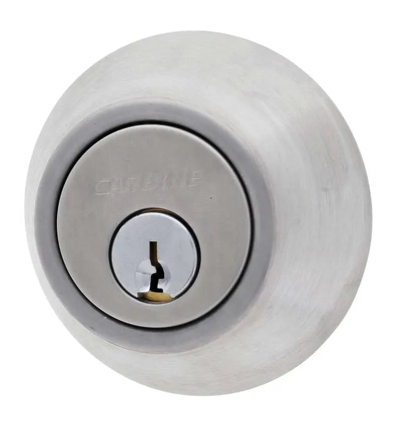 Carbine LB Residential Series Standard Cylinder and Turn Deadbolt, 60-70mm backset, C4 Keyed Alike GROUPS OF 3, Boxed, Satin Stainless Steel