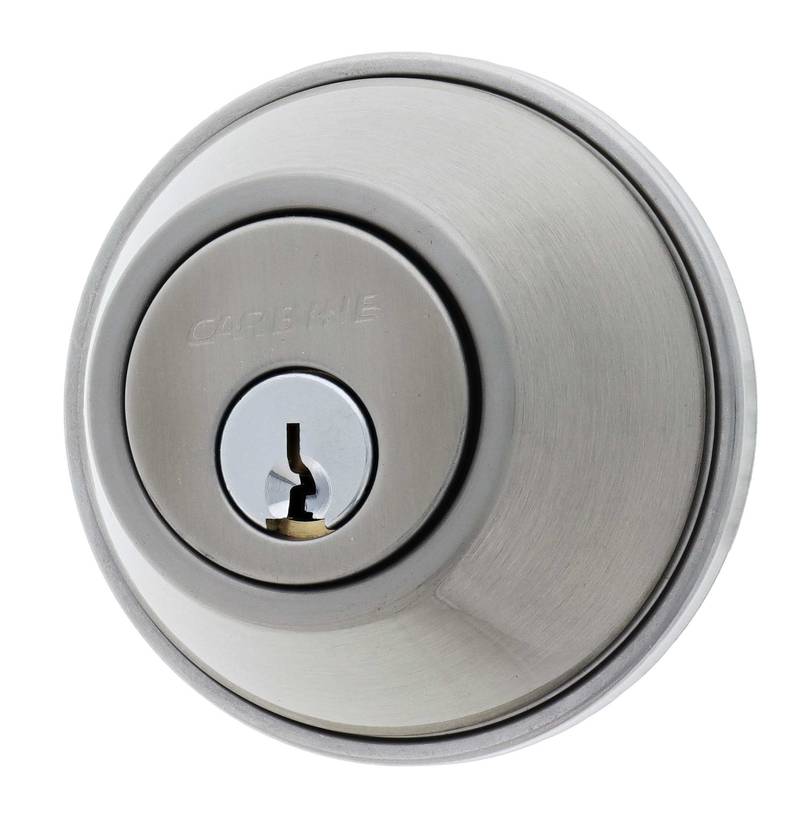 Carbine LB Residential Series Standard Double Cylinder Deadbolt, 60-70mm backset, C4 Keyed to Differ , Boxed, Satin Nickel