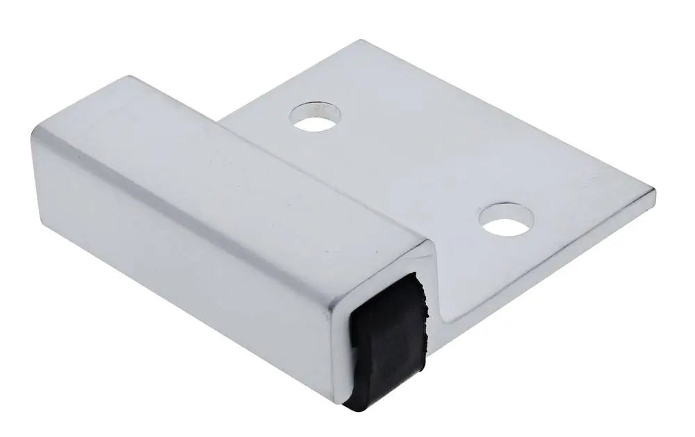 Lenlok M101, Screw Fix, Bumper, 48MM X 54MM X 17.5MM, suits 18-25mm Door, Satin Chrome