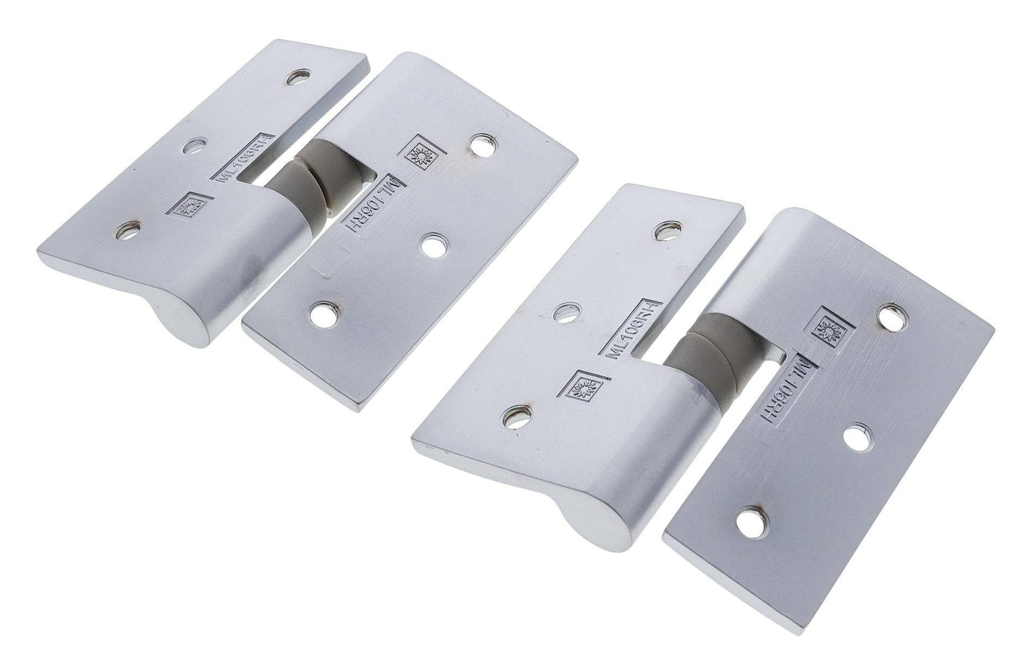 Lenlok M106, Right hand Gravity Hinge Pair, Screw Fix, Hold Open, , Satin Chrome