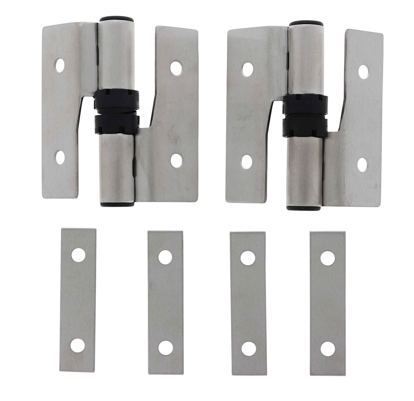 Lenlok M206, Left hand Gravity Hinge Pair, Bolt Through, Hold Open, , Stainless Steel