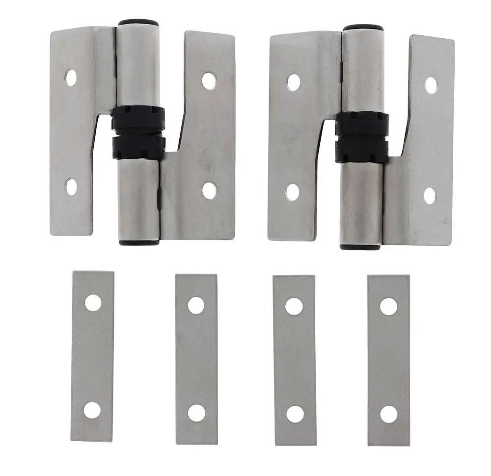 Lenlok M206, Left hand Gravity Hinge Pair, Bolt Through, Hold Open, , Stainless Steel