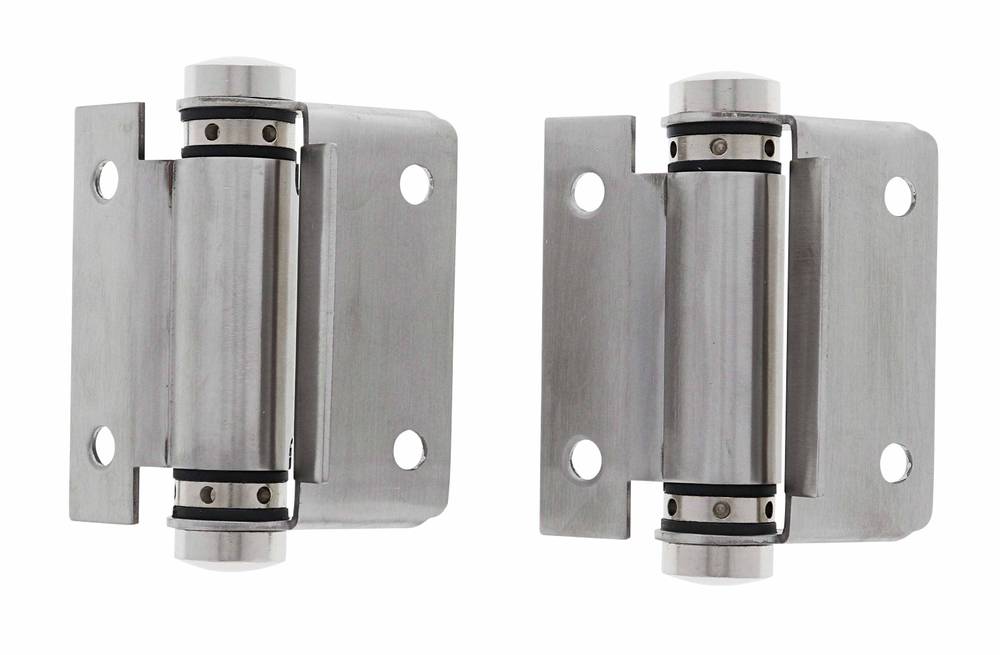 Lenlok M209, Spring Hinge, Hold Closed, Screw Fix, Pair, Satin Stainless Steel