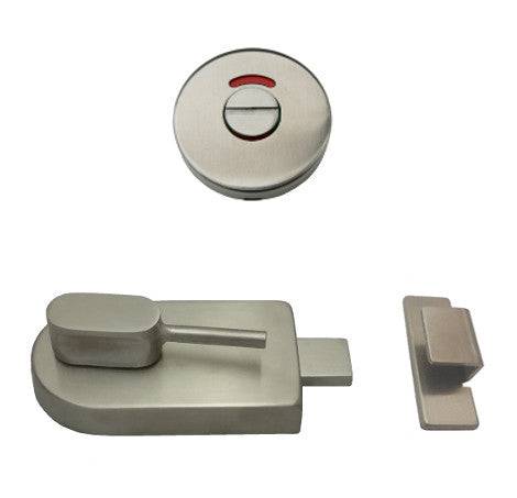 Lenlok M700AIS Concealed Mounted Indicator Bolt, 91MM X 50MM X 36MM with Ambulant Turn, Satin Chrome