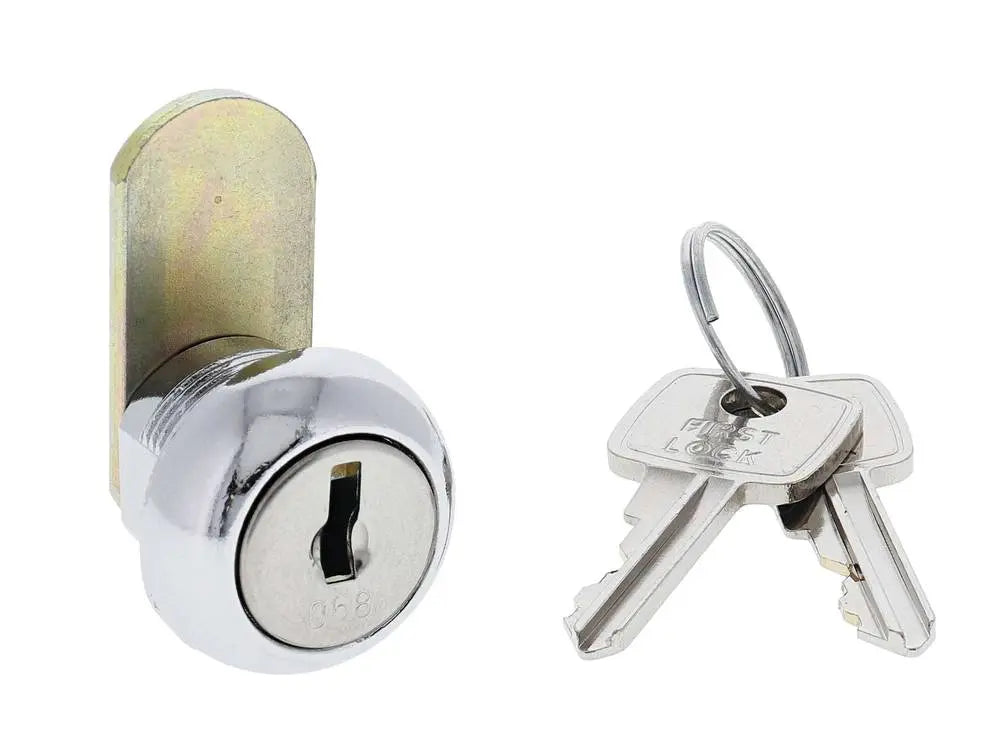 Lenlok LF16 11MM Round Face Mastered Cam Lock, 27mm cam, Keyed Alike 180,