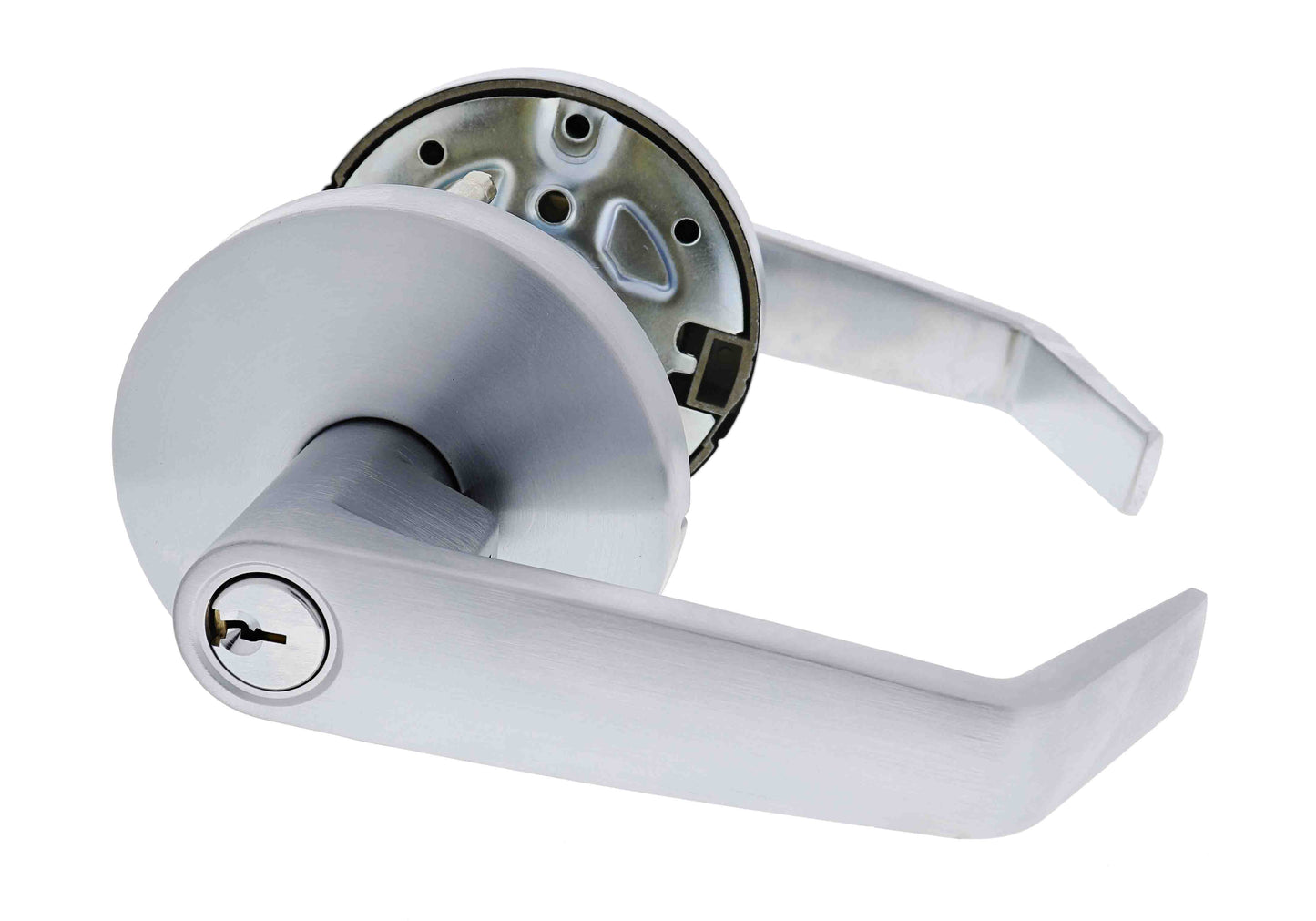 Carbine Doncaster 7000 Cylindrical Entrance set, Standard Lever, 60mm backset, C4 Keyed to Differ, Boxed, Brushed Satin Chrome