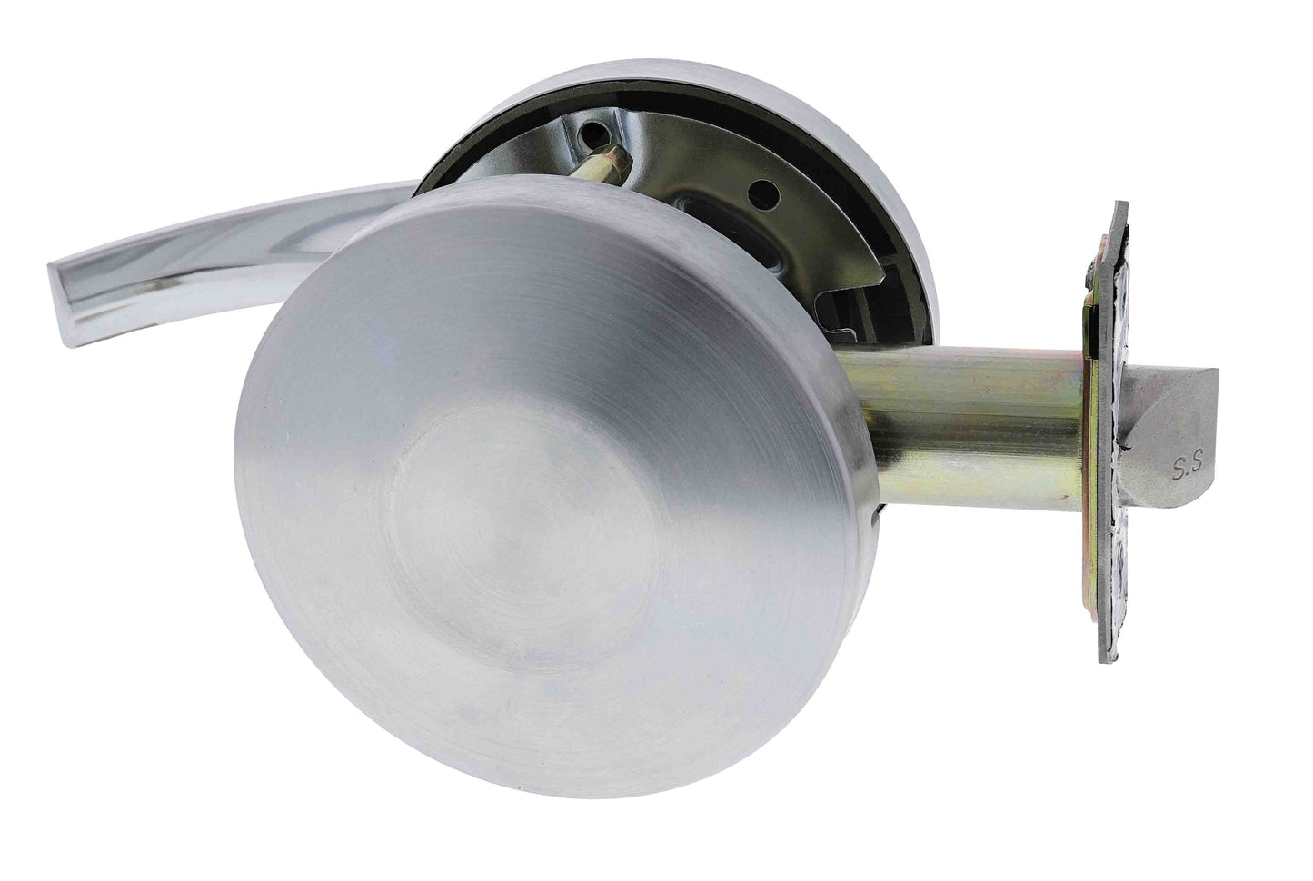 Carbine Doncaster 7000 Cylindrical Half Cupboard set, Disability Lever, 70mm backset, , Boxed, Brushed Satin Chrome