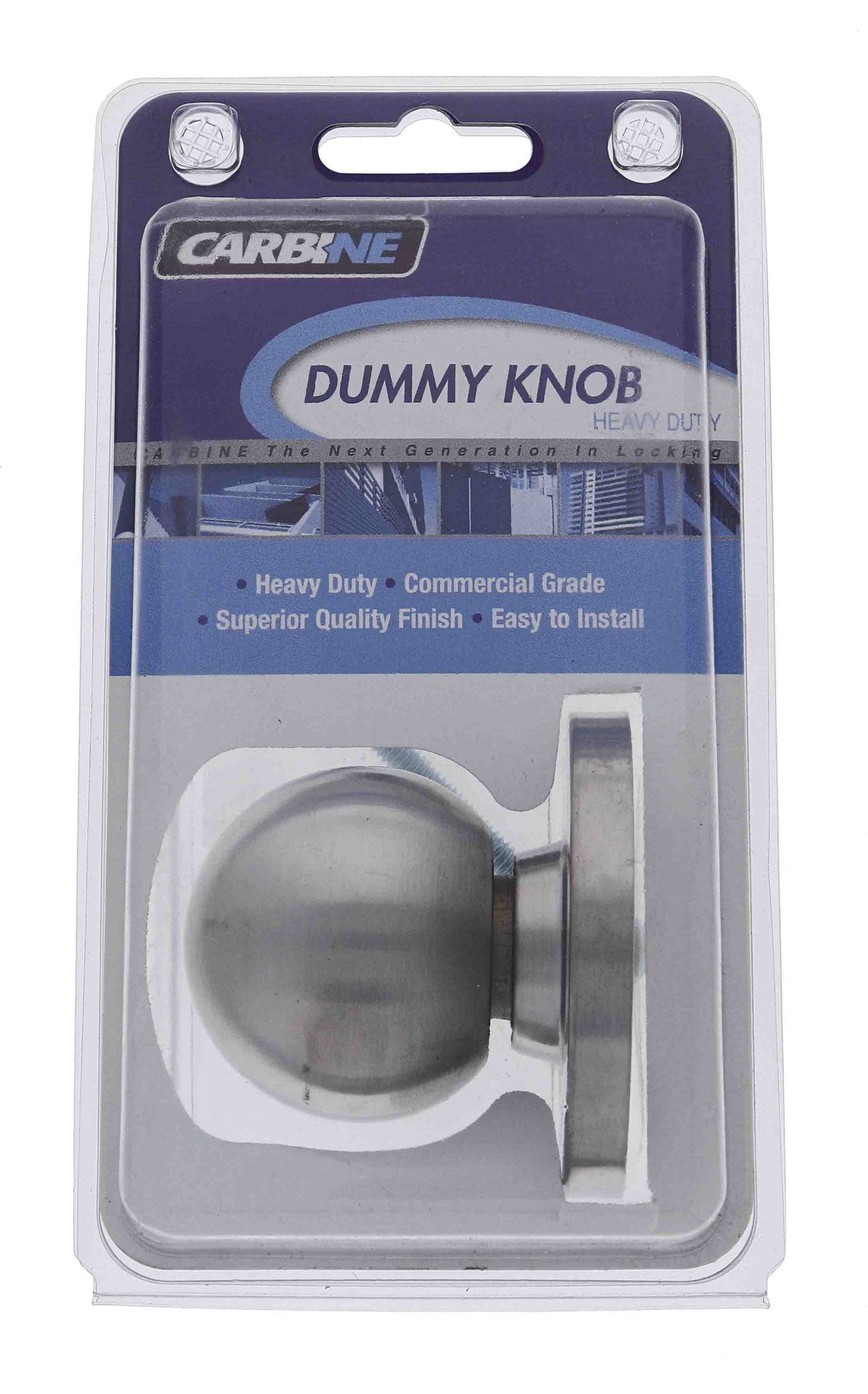 Carbine Epsom 3000 Cylindrical Dummy set, No Latch backset, , Display Pack, Satin Stainless Steel