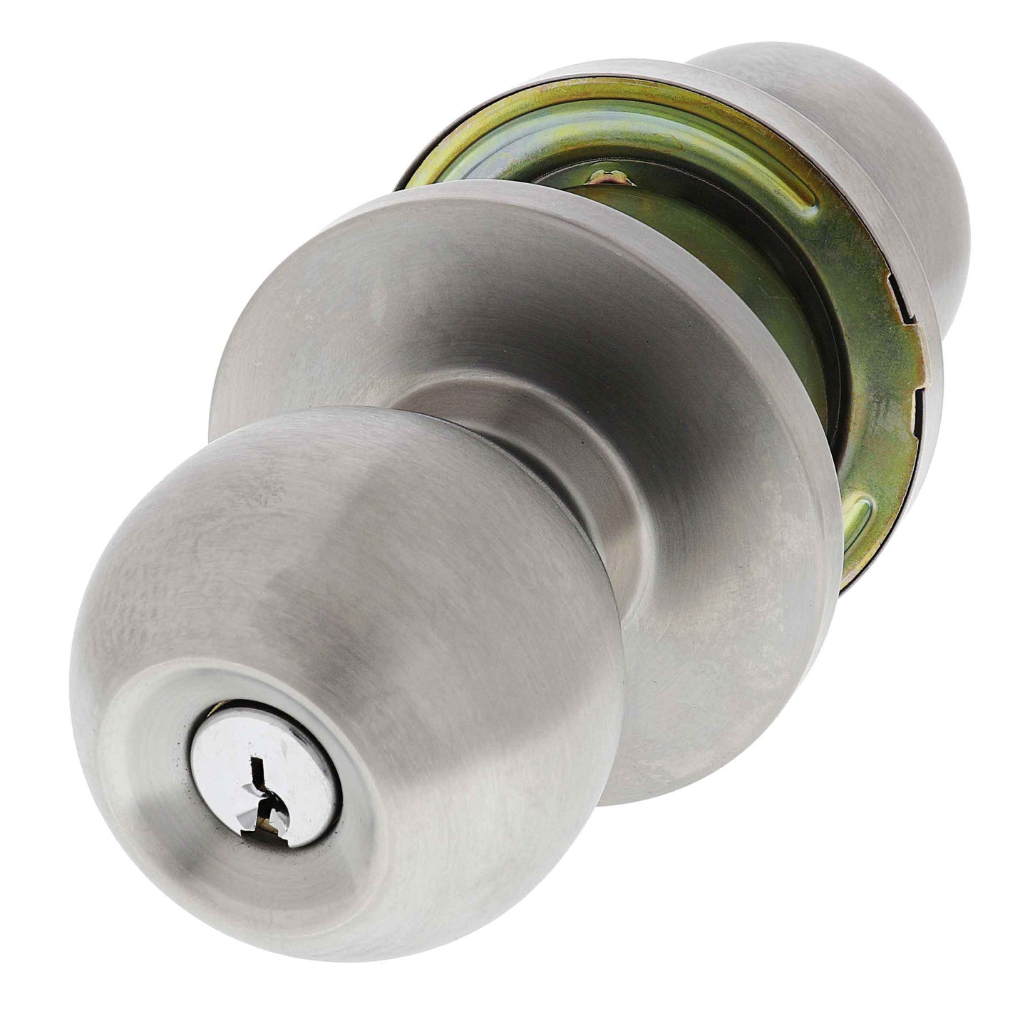 Carbine Epsom 3000 Cylindrical Double Cylinder Vestibule set, 70mm backset, C4 Keyed to Differ, Boxed, Satin Stainless Steel