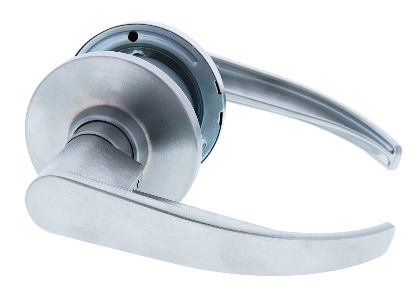 Carbine Newmarket 6000 Cylindrical Passage set, Disability Lever, 60mm backset, , Boxed, Brushed Satin Chrome