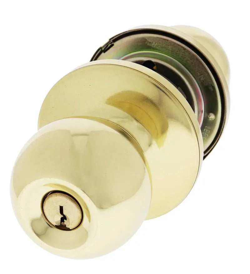 Carbine 4000 Sandown Tiebolt, Entrance set, C4 Keyed to Differ, Boxed, Polished Brass