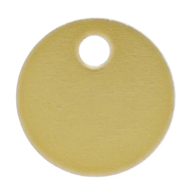 Anondised Engraving Disc Gold, 19MM X 1.2MM, Pack of 25