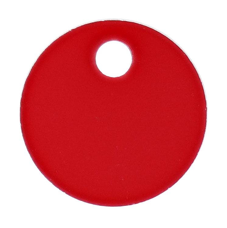Anondised Engraving Disc Red, 19MM X 1.2MM, Pack of 25