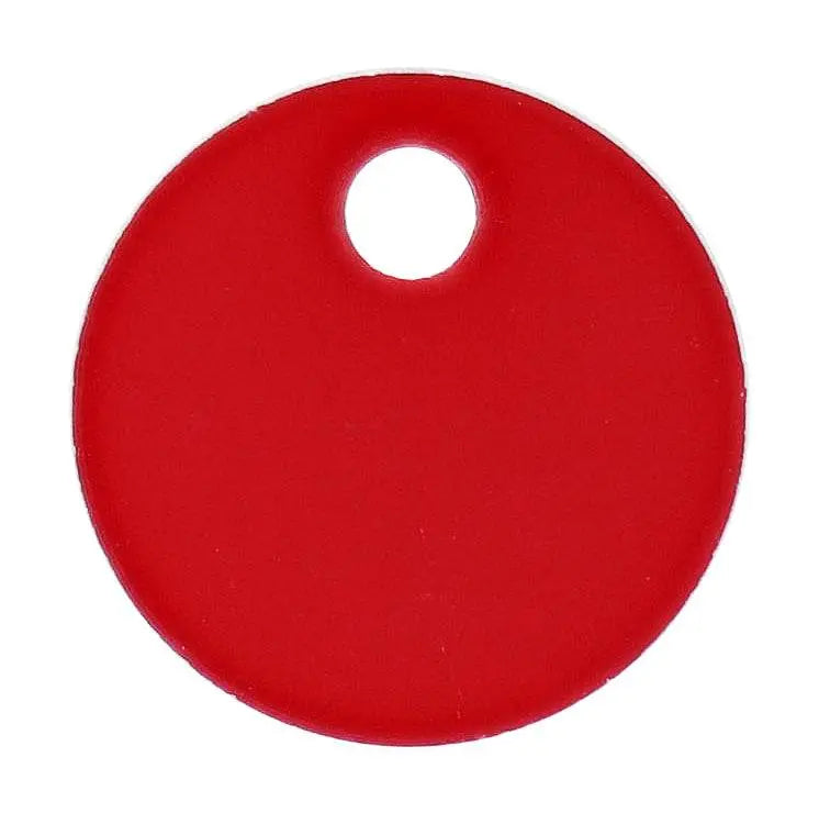 Anondised Engraving Disc Red, 19MM X 1.2MM, Pack of 25