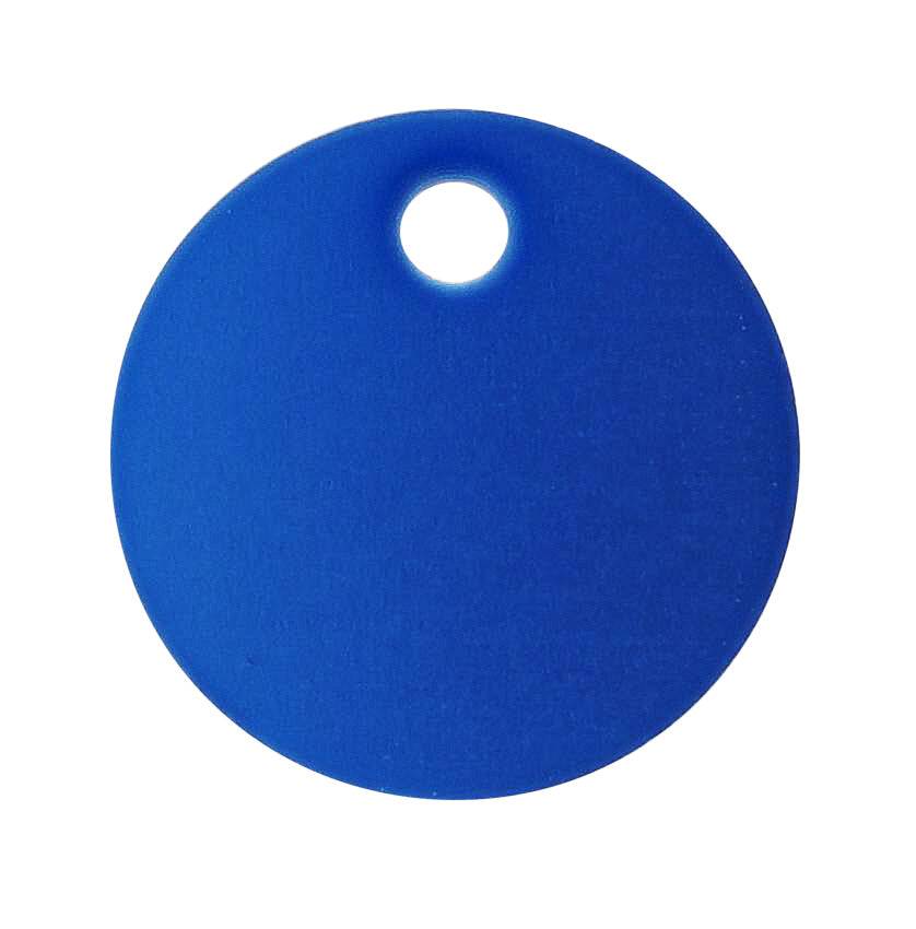 Anondised Engraving Disc Blue, 25MM X 1.2MM, Pack of 25
