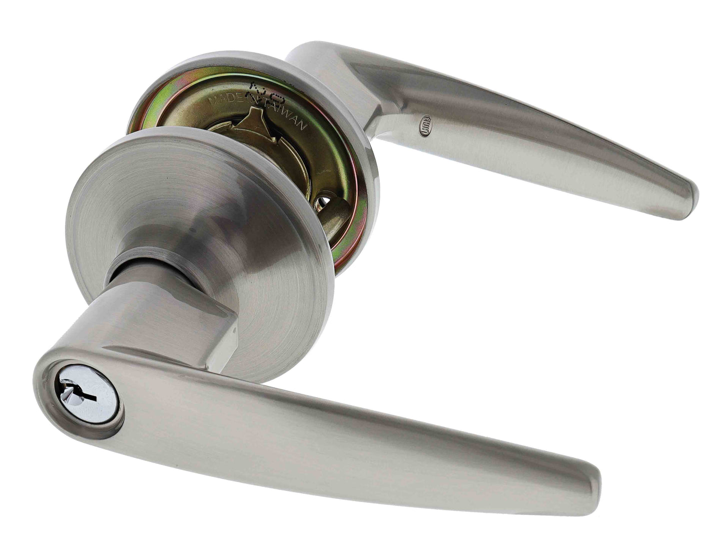 Carbine Kingston SL7000 Tiebolt Standard Entrance Lever set, C4 Keyed to Differ, Boxed, Satin Nickel
