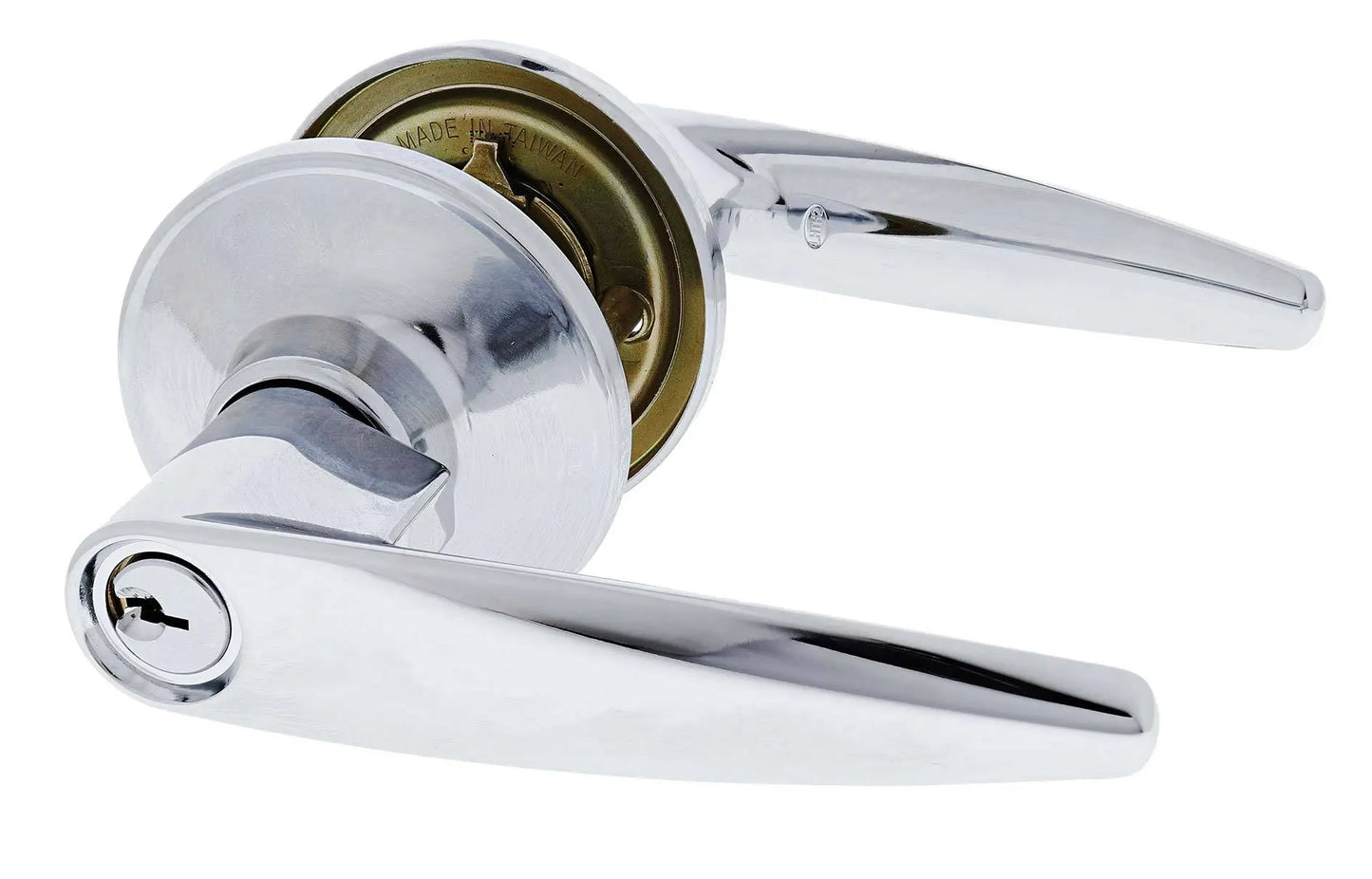 Carbine Kingston SL7000 Tiebolt Standard Entrance Lever set, C4 Keyed to Differ, Boxed, Chrome Plate