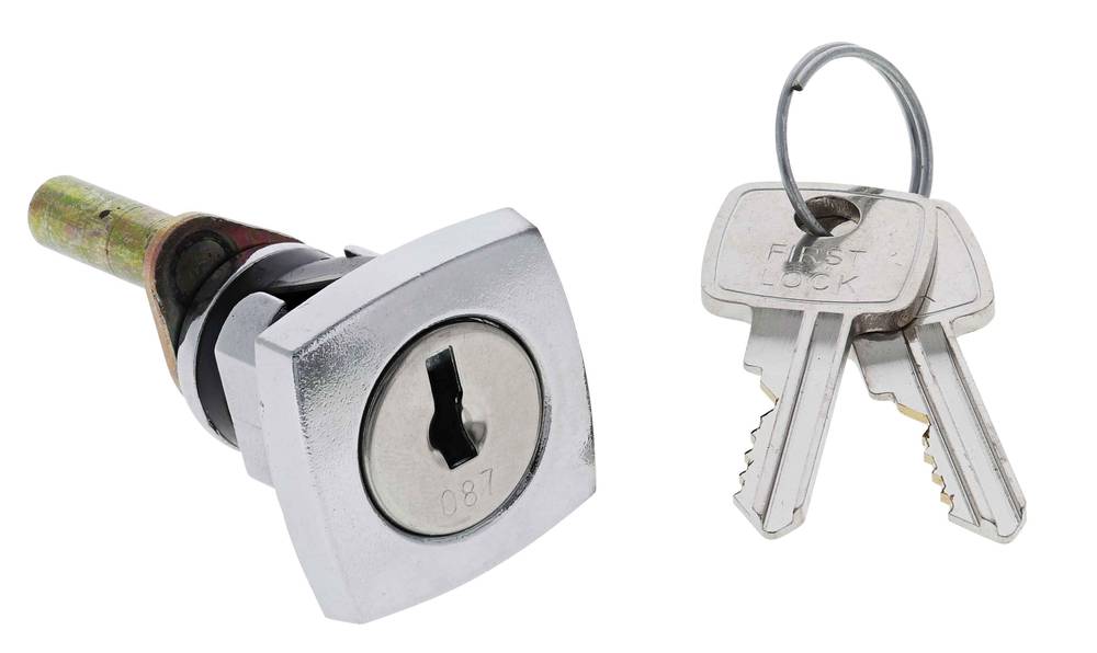 Firstlock Quick Fix Filing Cabinet Lock, Solid Pin, Keyed to Differ, Poly Bag