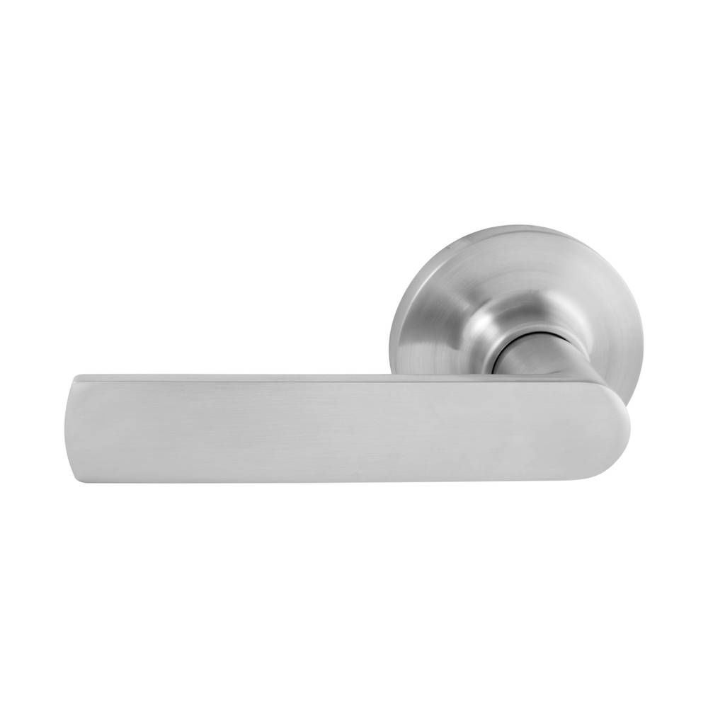 TradePro Round Rose Bela Dummy Trim Lever in Satin Chrome