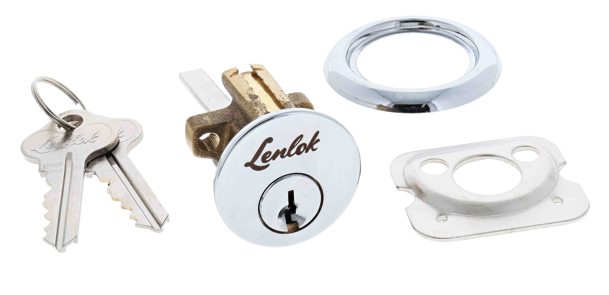 Lenlok 201 Cylinder, 5 pin, C4 Keyed to Differ , Satin Chrome Boxed