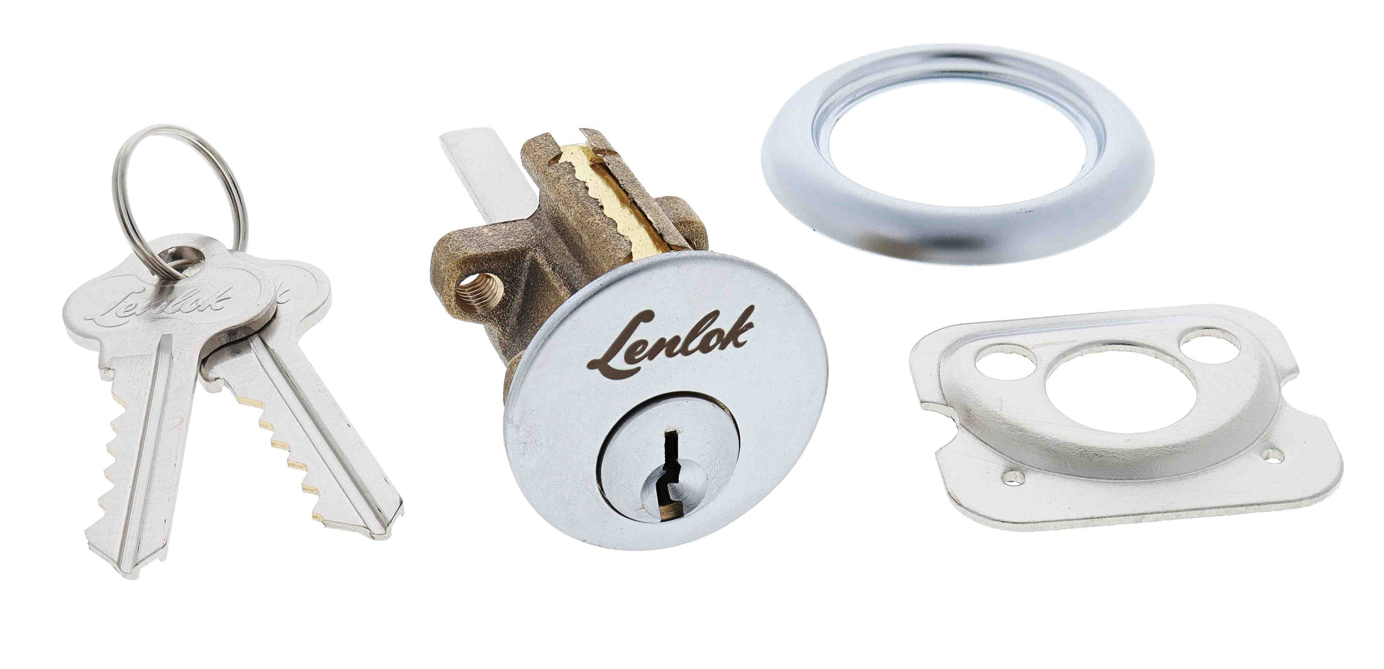 Lenlok 201 Cylinder, 6 pin, C4 Keyed to Differ , Satin Chrome Boxed