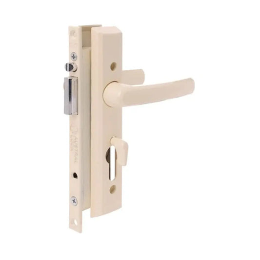 Austral Elegance Hinged Screen Door Lock, Straight bolt, Primrose Gainsborough