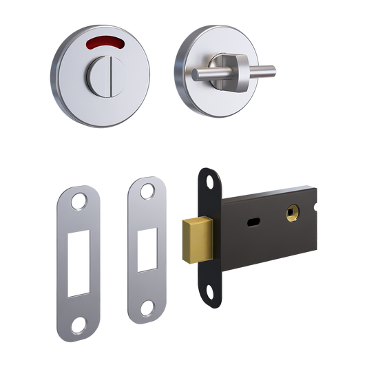 400A Morticed Lock & Indicator Set in Satin Stainless Steel