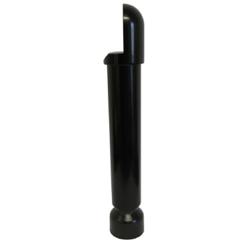 Lenlok M120 Toilet Partition Leg, 200MM, Double Fixing Rebated, Black
