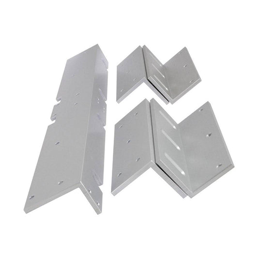 FSH L&Z Bracket for FEM5700DM magnetic lock, made of anodised aluminium, designed for secure inward door installation.