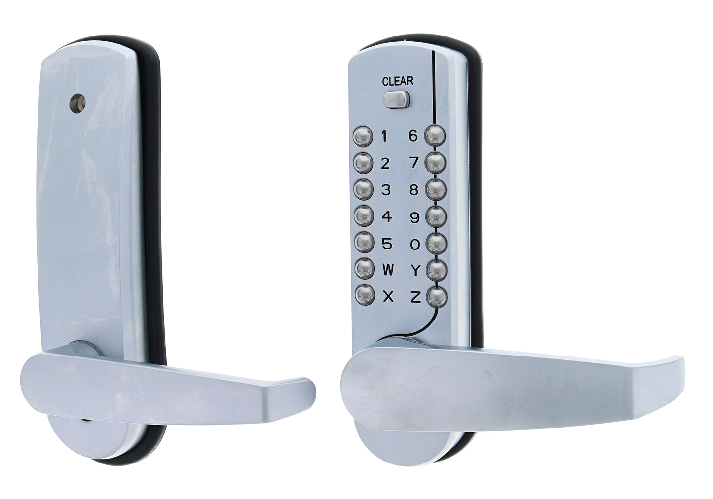 Carbine CDL7200LL Heavy Duty BCA compliant, Dual Lever Lockset Digital 70mm backset, Satin Chrome, Boxed