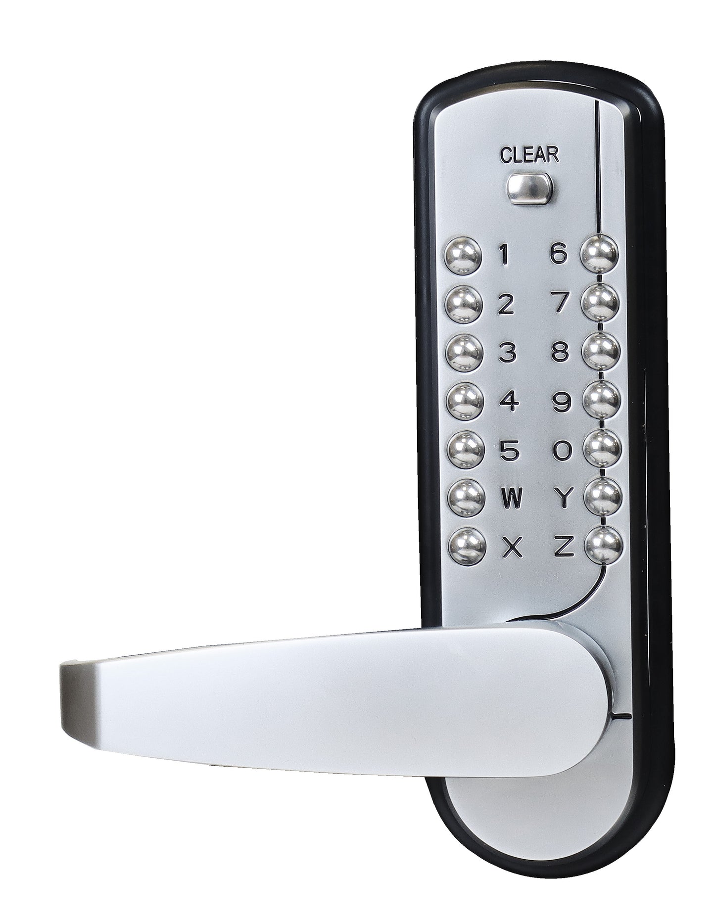 Carbine CDL7200LL Heavy Duty BCA compliant, Dual Lever, Dual Pad Digital 60mm backset, Satin Chrome, Boxed