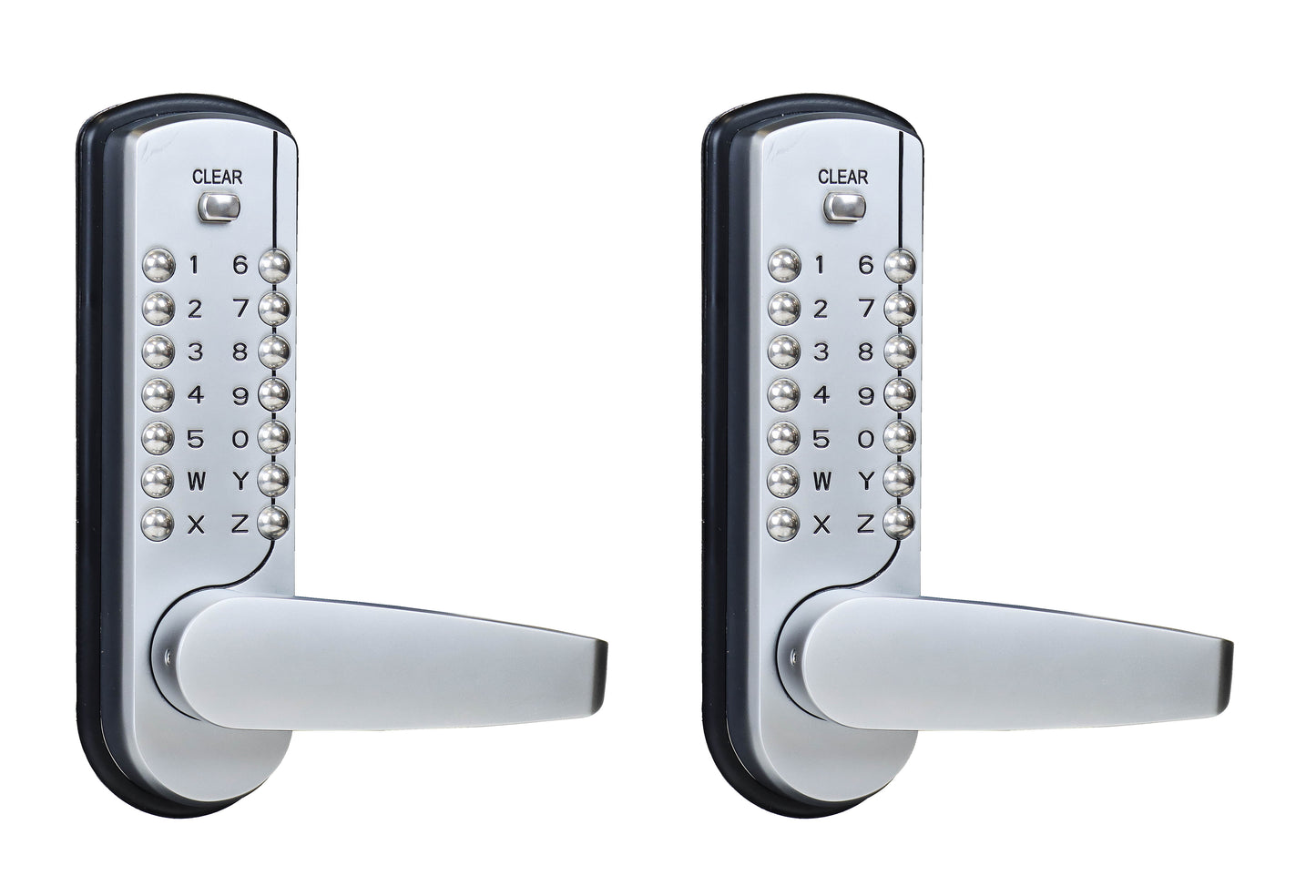 Carbine CDL7200LL Heavy Duty BCA compliant, Dual Lever, Dual Pad Digital 60mm backset, Satin Chrome, Boxed